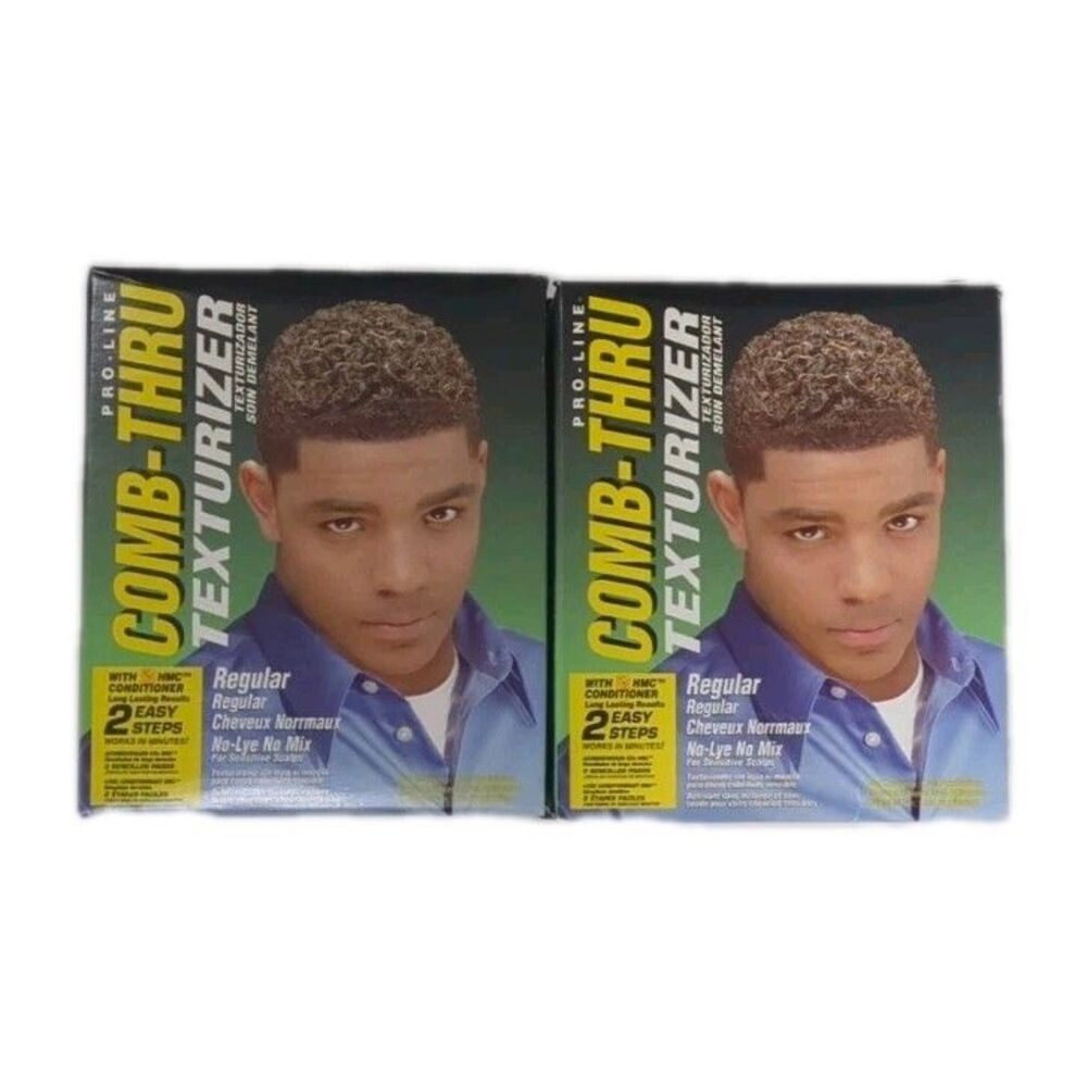 (2 Boxes) PRO-LINE Comb Thru Texturizer Regular Sensitive Scalps No LYE Exp 2029